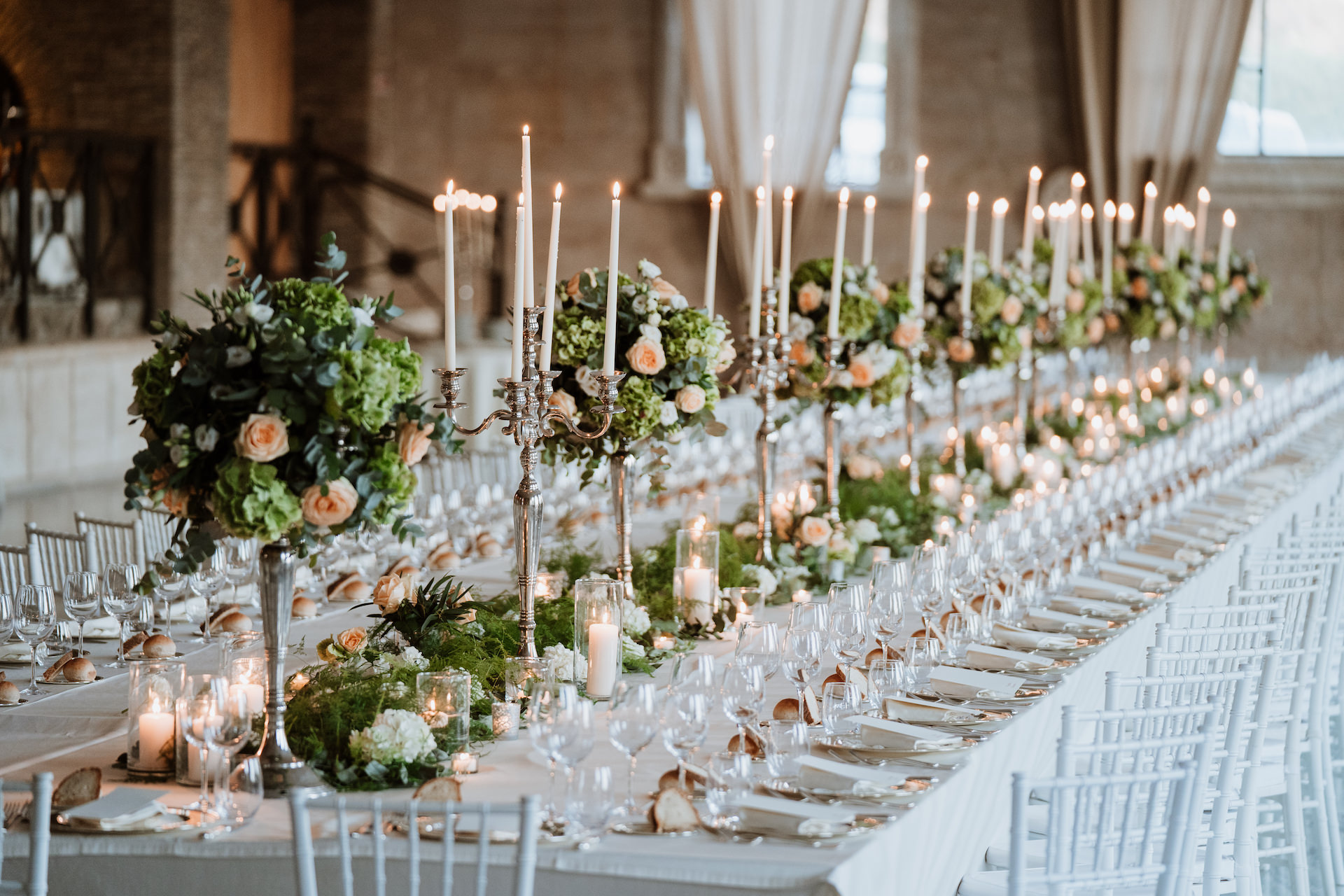 Mise en place per un ricevimento a Villa Monte d’Oro, fotografia 12