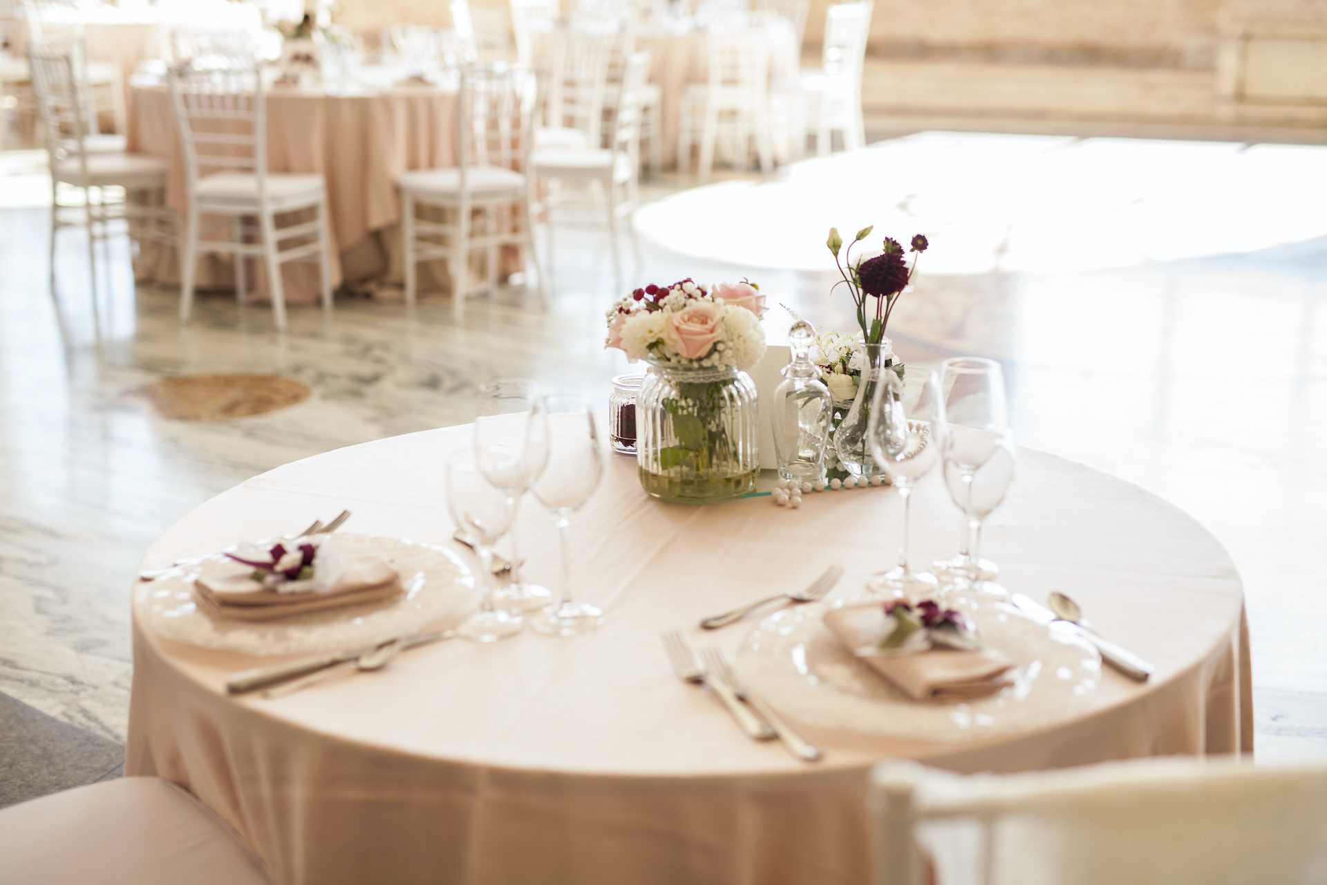 Mise en place per un ricevimento a Villa Monte d’Oro, fotografia 13