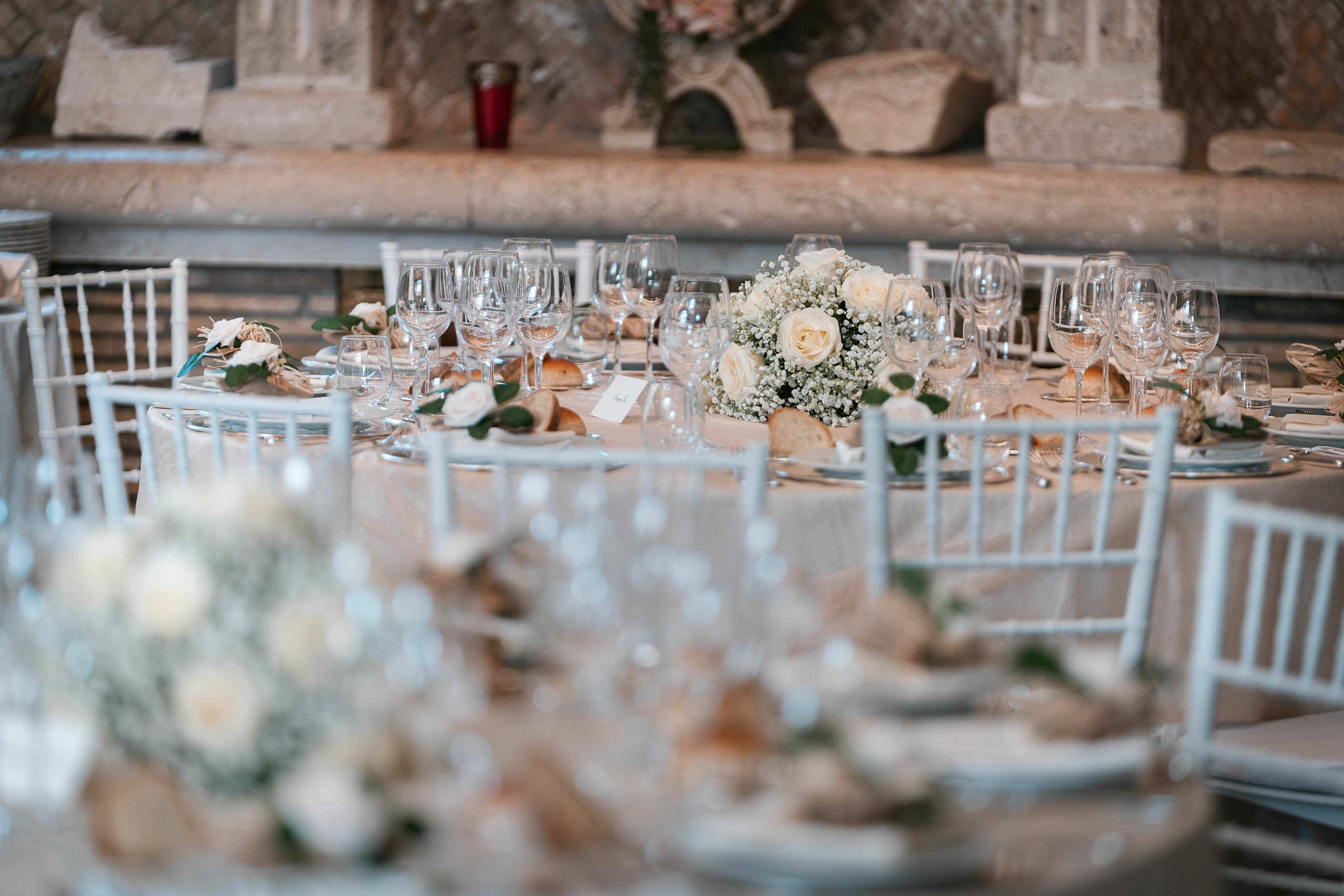 Mise en place per un ricevimento a Villa Monte d’Oro, fotografia 5
