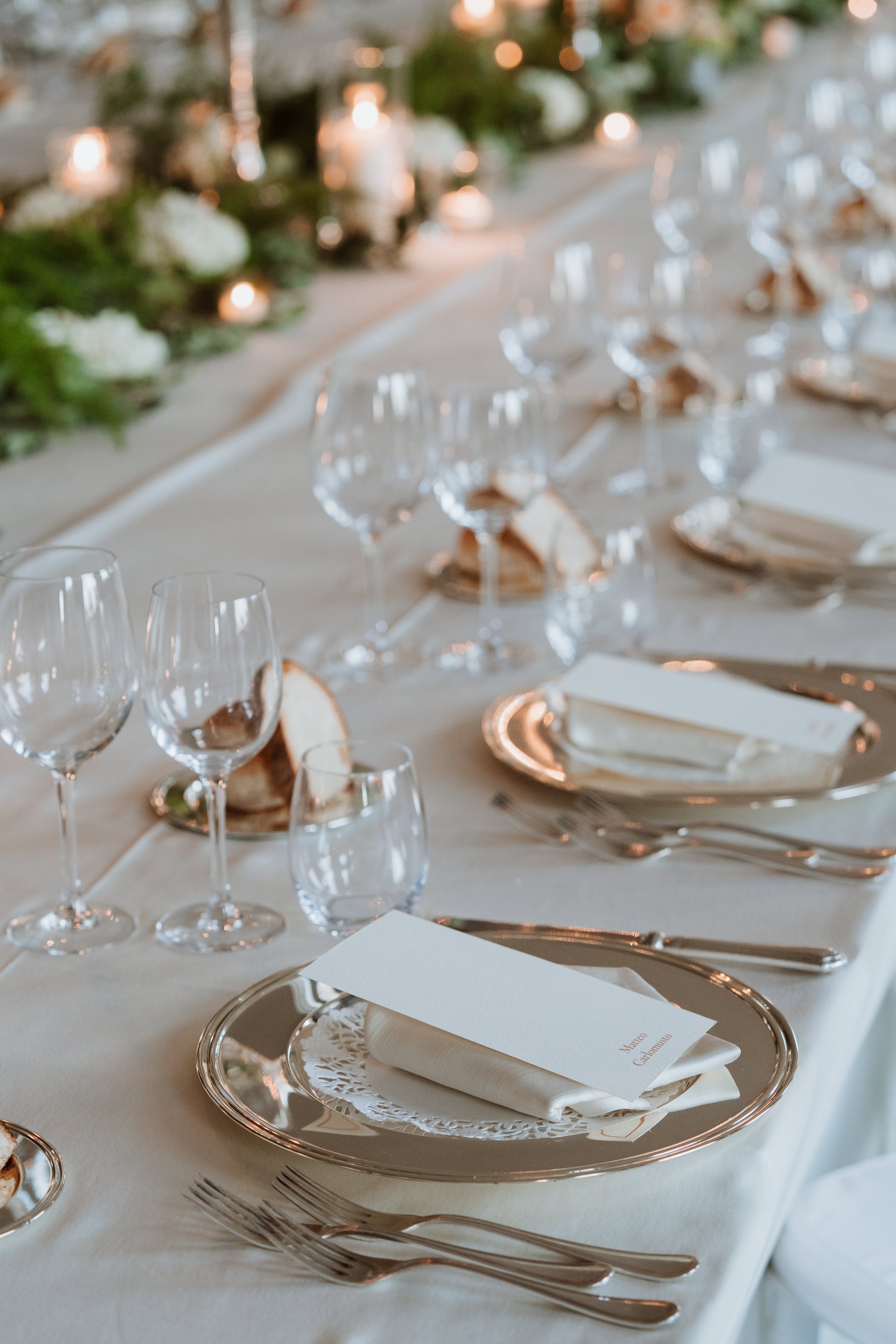 Mise en place per un ricevimento a Villa Monte d’Oro, fotografia 8